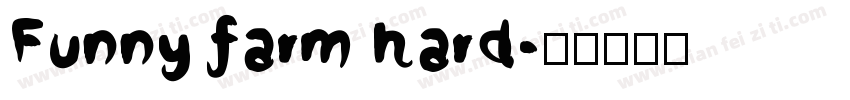 Funny farm hard字体转换